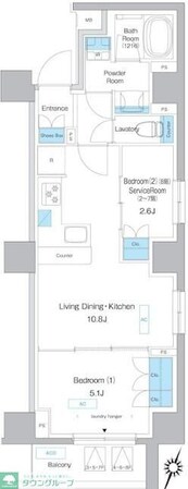 プレディアコート板橋の物件間取画像